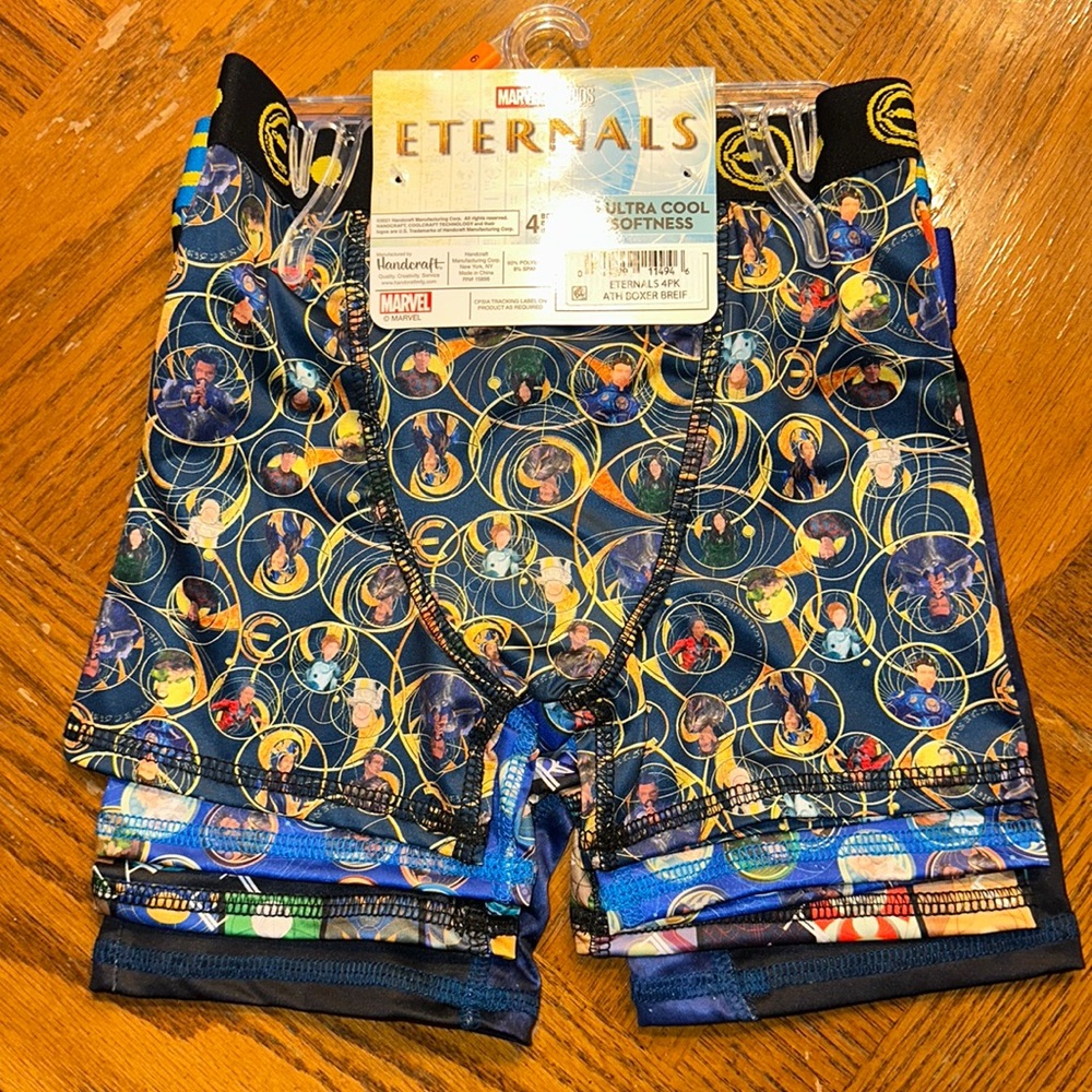 Marvel Studios Eternals - 4 Pack Boys Athletic Boxer Briefs-ultra cool s…